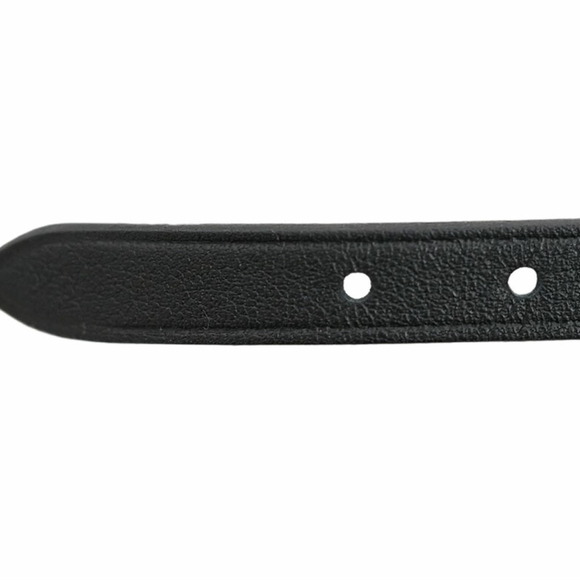 HERMES Leather Bracelet Biapi Double Tour Black So H010700CHAA Size T5 Men's - Picture 8 of 9